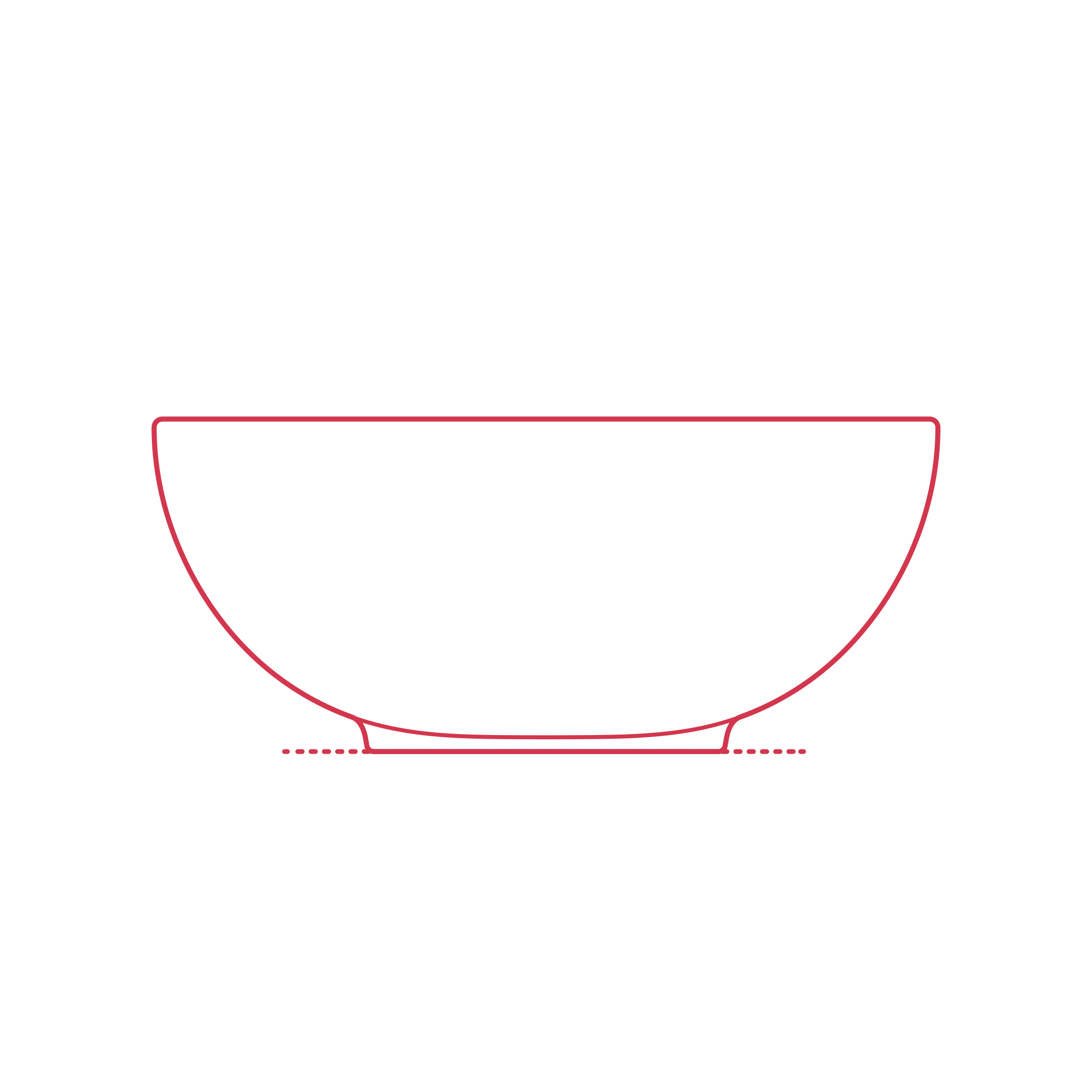 Objects Bowls Ikea Fargklar Bowl 6.5 Inch Outline Svg Vector Free Vectors